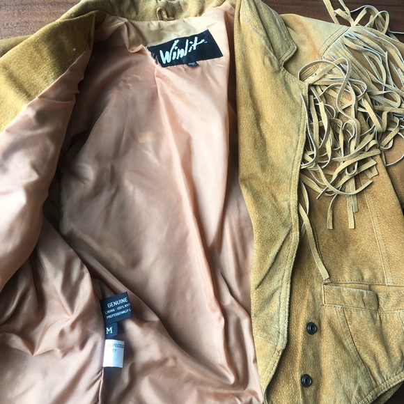 Winlit Genuine Leather Fringe Jacket  vintage - Picture 5 of 8